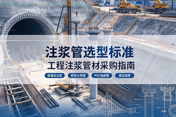 高昌注浆管选型标准